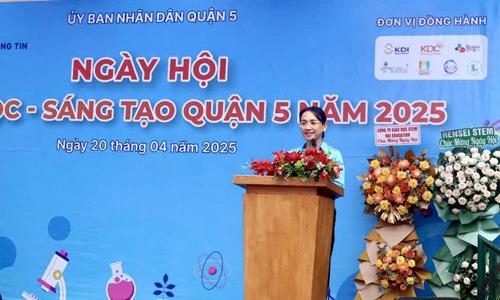 Sôi nổi ngày hội KHOA HỌC - SÁNG TẠO QUẬN 5 NĂM 2025